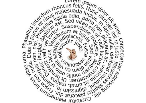 Spiral text generator copy and paste image
