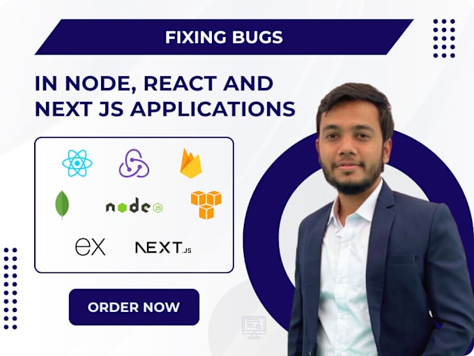 Gig Preview - Create node js, react js mobile application, or fix bugs