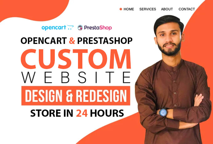 Gig Preview - Design prestashop website opencart website prestashop store