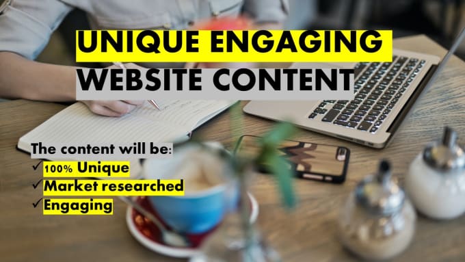 Gig Preview - Write unique engaging website content or copy