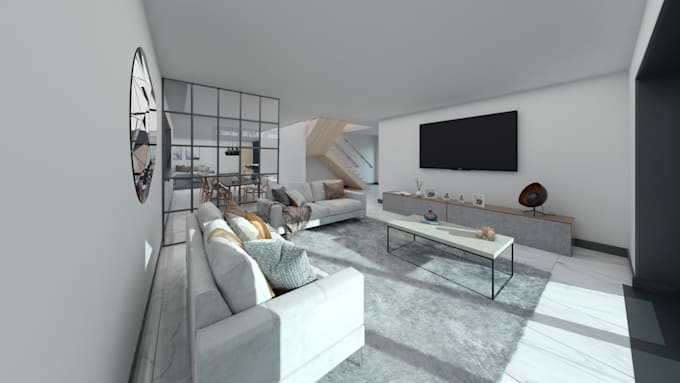 Gig Preview - Create photo realistic interior renders