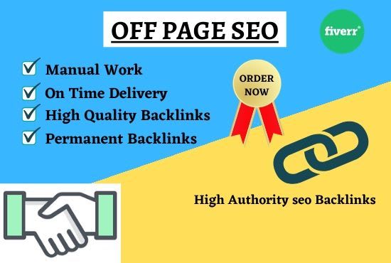 Gig Preview - Do white hat off page seo techniques and strong backlinks