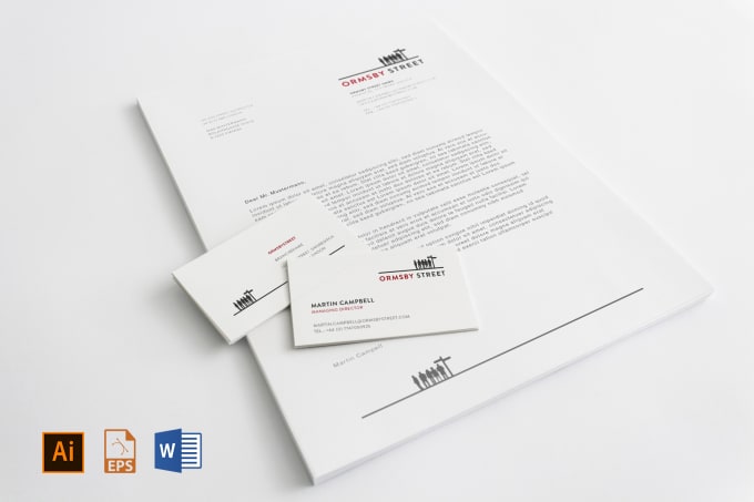 Gig Preview - Design letterhead, flyer, and business card for your brand