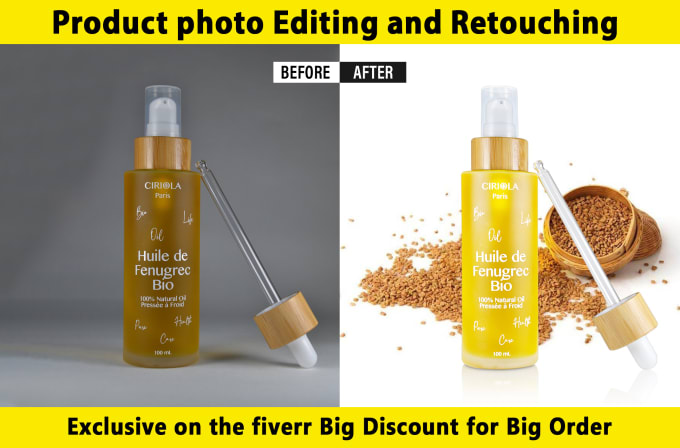 Gig Preview - 100 amazon photo editing, product retouching in photoshop