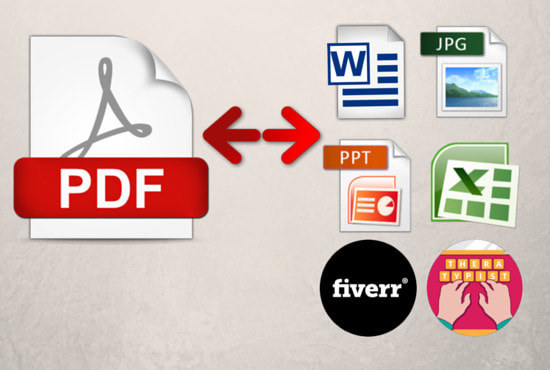 Gig Preview - Convert you PDF file to file you want