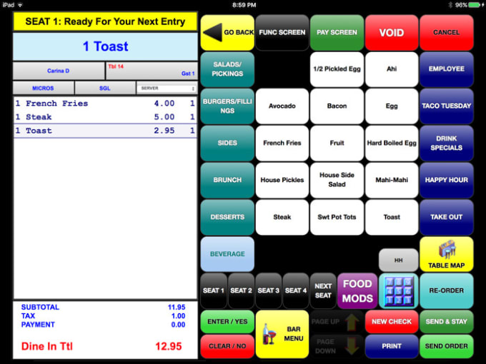 Bestseller - give support to micros res 3700 for all  features and reports