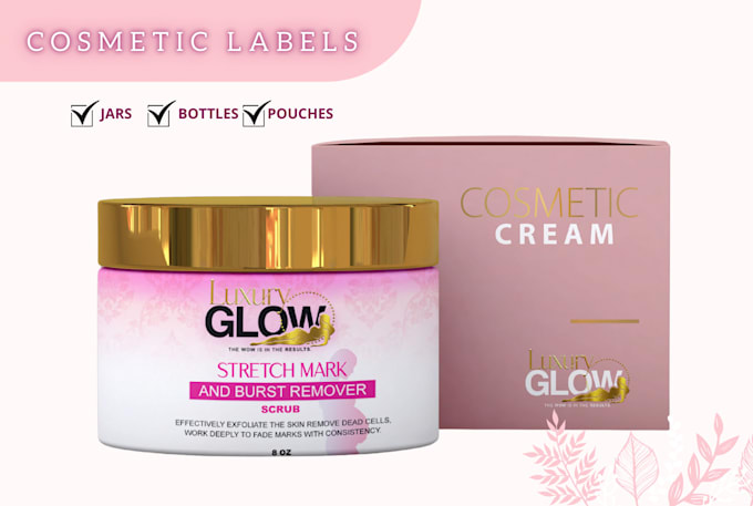 Gig Preview - Design a professional and attractive cosmetic label design