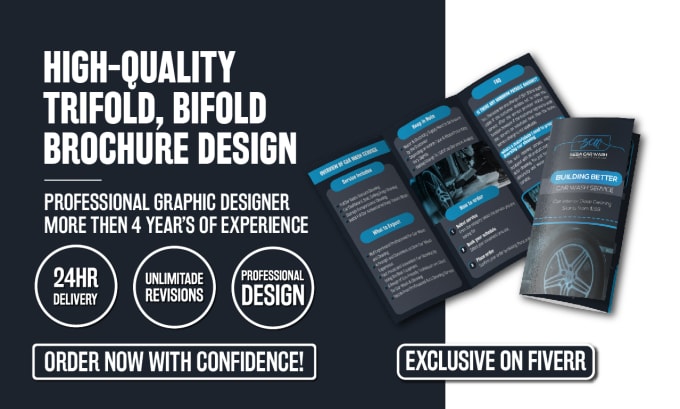 Bestseller - design bifold and trifold brochure design