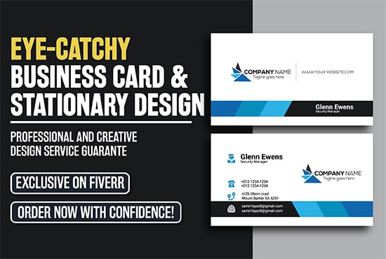 Gig Preview - Design a professional business card