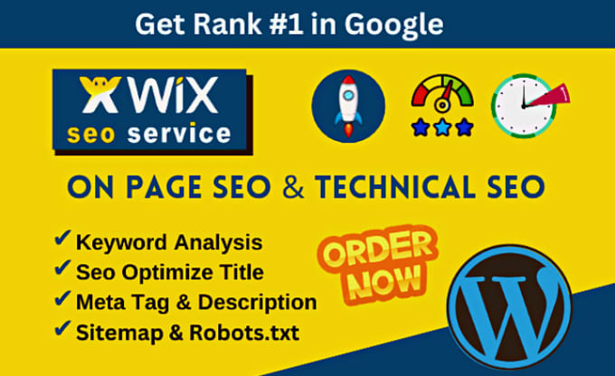 Gig Preview - Do wix seo optimization and technical optimization for wix website