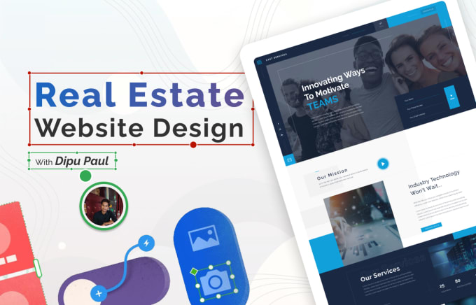 Gig Preview - Design a customized real estate website