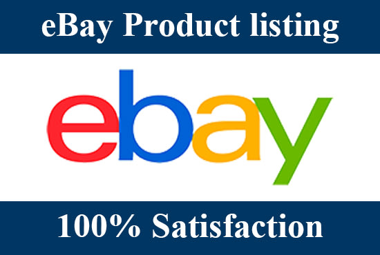 Gig Preview - Upload products to ebay, ebay listing, ebay lister