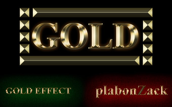 Gig Preview - Write with the golden effect font for you