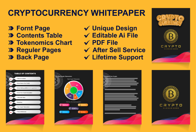 Gig Preview - Design a crypto white paper for your cryptocurrency