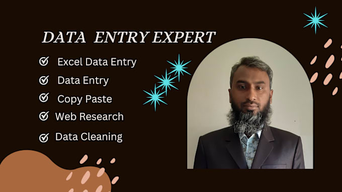 Gig Preview - Do fast data entry, data cleaning, excel, copy paste and web research