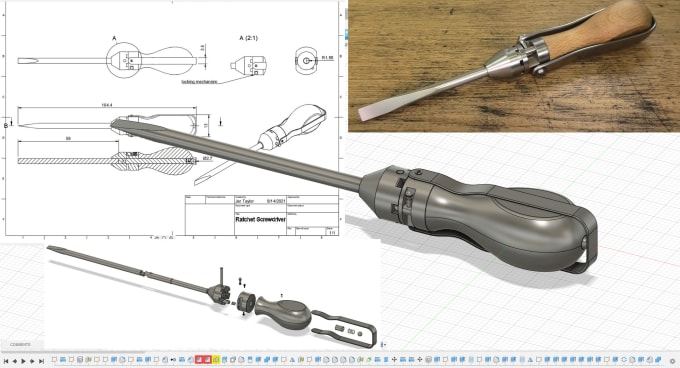 Gig Preview - Use fusion to create any design in 3d