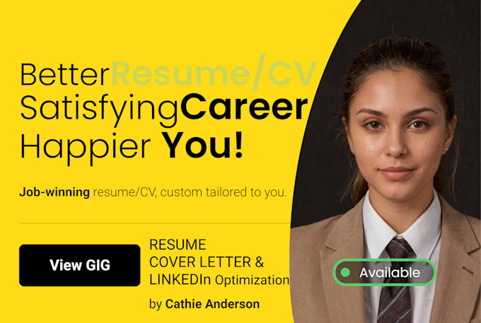 Gig Preview - Write a professional, executive resume and tech resume, CV, cover letter