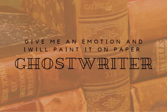 Gig Preview - Ghostwrite dynamic fictional and non fictional  content