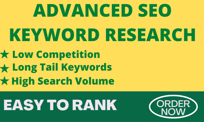 Gig Preview - Do long tail SEO keyword research and competitor analysis