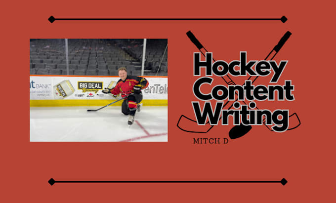 Gig Preview - Create written hockey content for your website, blog or visual media