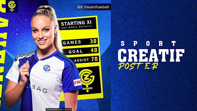 Gig Preview - Create full quality sport or football graphic photo edit