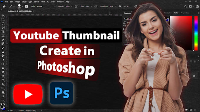 Gig Preview - Create an amazing youtube thumbnail design