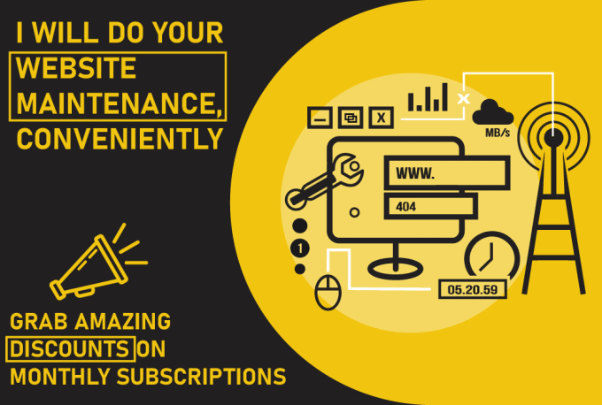 Gig Preview - Do your website maintenance conveniently