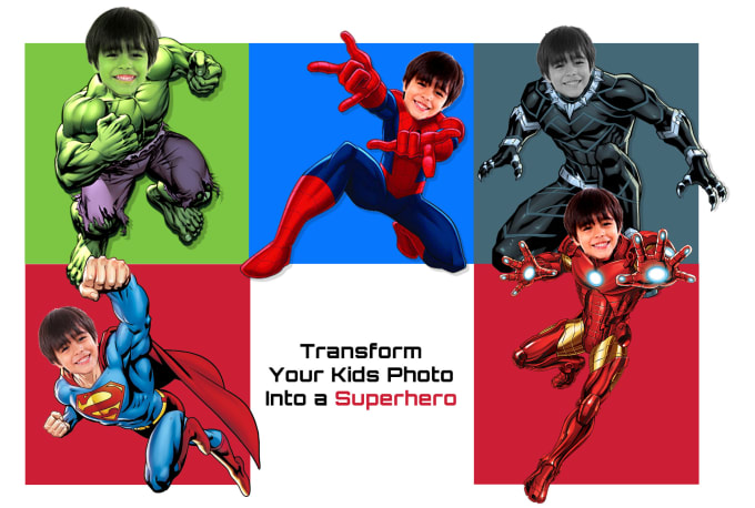 Gig Preview - Transform your photo into a superhero