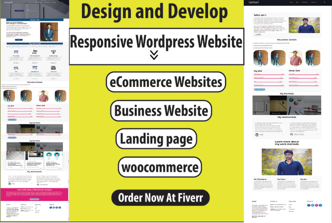 Gig Preview - Design wordpress ecommerce business website  for online shop