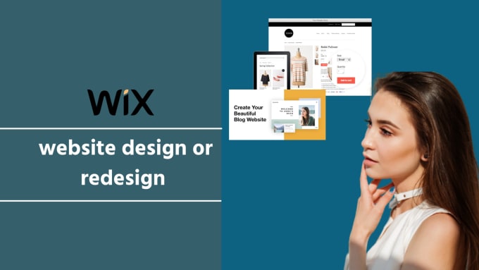 Gig Preview - Design or redesign wix website with unlimited revisions