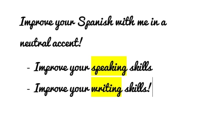 Gig Preview - Help you to practice your spanish with a neutral accent