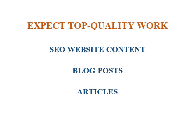 Gig Preview - Write quality SEO website content, blog posts, and articles