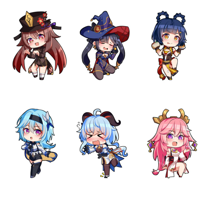 Gig Preview - Do chibi and emoji in cute anime style