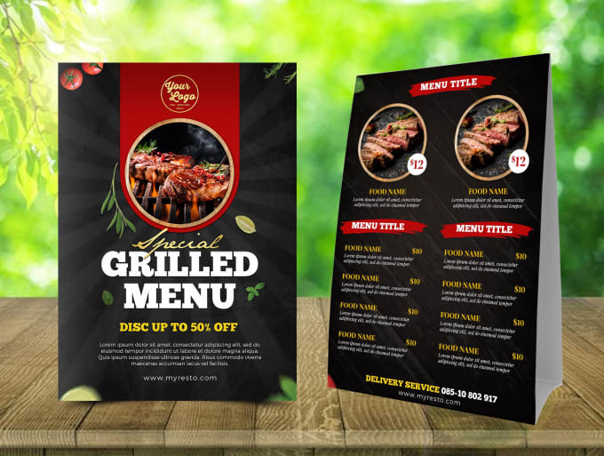 Gig Preview - Do all kind of restaurant digital menu food and bar menu design