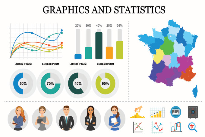 Gig Preview - Do graphics, statistics, charts, bars