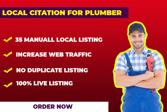 Gig Preview - Do 35 local citations for plumbers