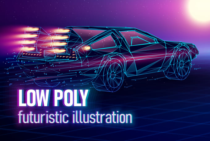 Gig Preview - Increase your brand awareness with low poly art