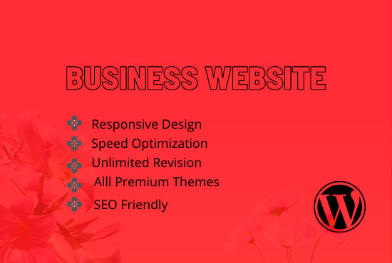 Gig Preview - Create a business website, wordpress website, website design, ecommerce website