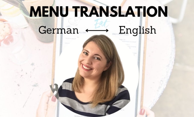 Gig Preview - Translate and edit your menu into german and english