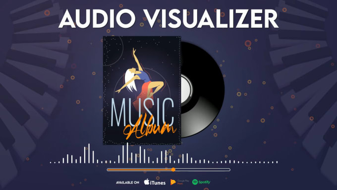 Gig Preview - Create professional audio spectrum or music visualizer