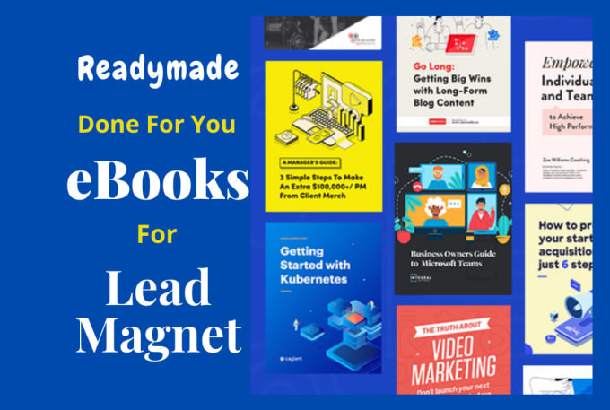 Gig Preview - Send you downloadable ebooks for lead magnet with license