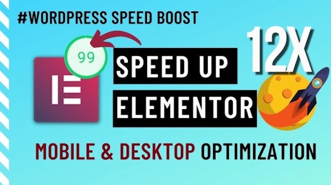 Gig Preview - Optimize elementor wordpress website speed and performance