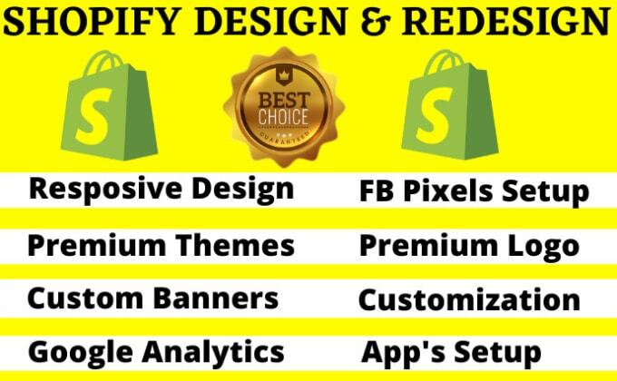 Gig Preview - Create high converting premium shopify website shopify store