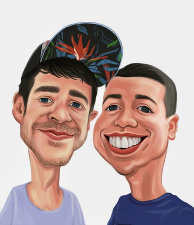 Gig Preview - Create your portrait, caricature or cartoon avatar