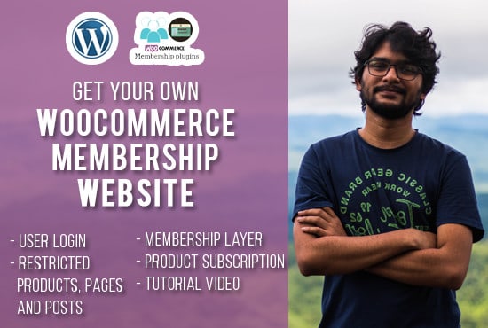 Gig Preview - Setup woocommerce membership and subscription on websites