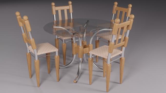 Gig Preview - Make, 3d furniture models, for your architecture projects