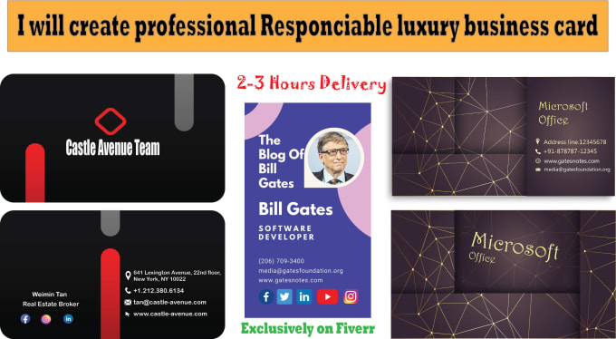 Gig Preview - Create professional responsible business card, logo, and trifold brochure