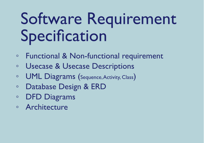 Bestseller - draft software requirement specifications