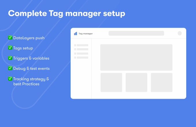 Gig Preview - Setup your GTM, ga4, facebook pixel