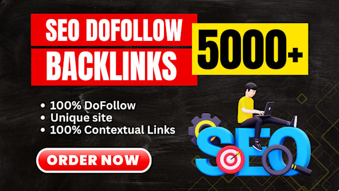 Gig Preview - Create 5000 high quality contextual dofollow SEO backlinks